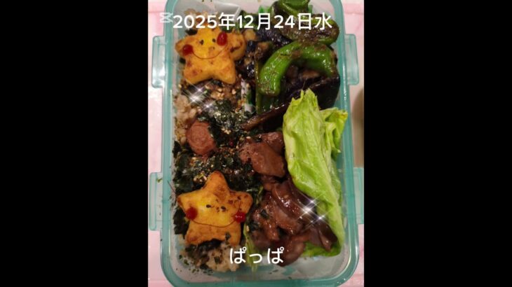 #2025/12/24/4:30#糖尿病弁当#茄子とししとうの生姜焼き弁当#shorts