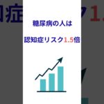 2型糖尿病→認知症リスク1.5倍！？今すぐ知って