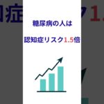 2型糖尿病→認知症リスク1.5倍！？今すぐ知って
