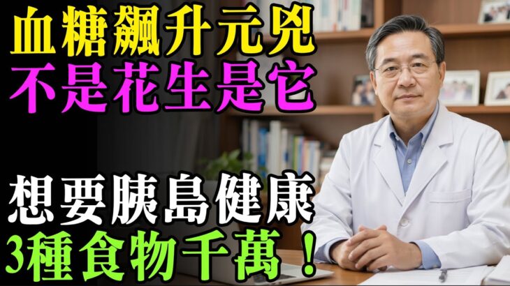 花生是糖尿病加速器？血糖飆升的「真兇」竟是它！醫生提醒：這3種食物千萬少吃，後悔來不及！