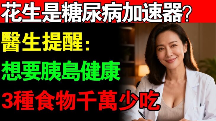 糖尿病真正的「加速器」！不是花生，是「這3種」， 第2種你每天「當早餐吃」！