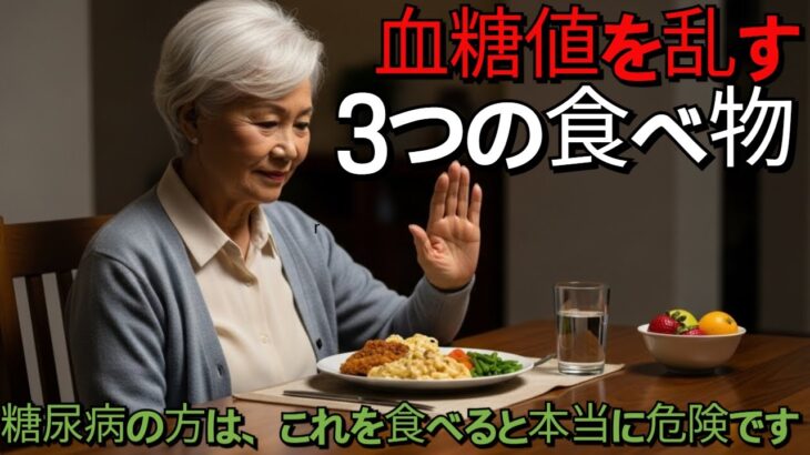 糖尿病の方は、これを食べると本当に危険です｜血糖値を乱す3つの食べ物｜人生劇場シニア物語