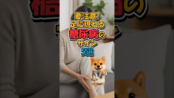 要注意！足に現れる糖尿病のサイン5選 #糖尿病 #足の異変 #健康