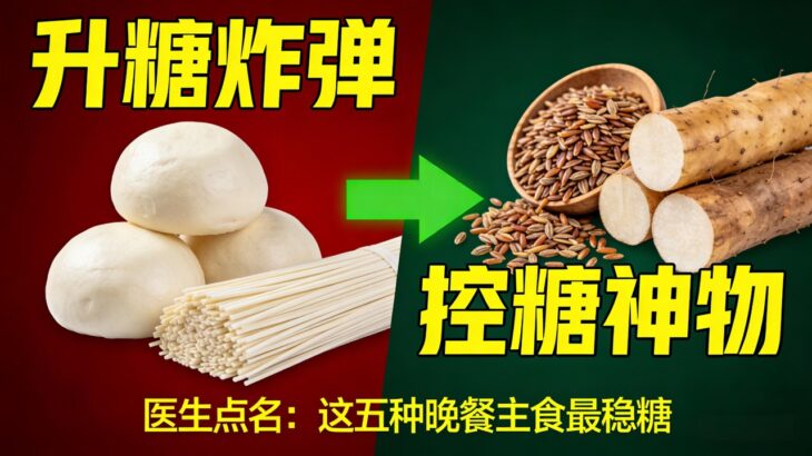 糖尿病人晚餐怎麼吃？這5種主食升糖慢，吃飽也不怕血糖飆。