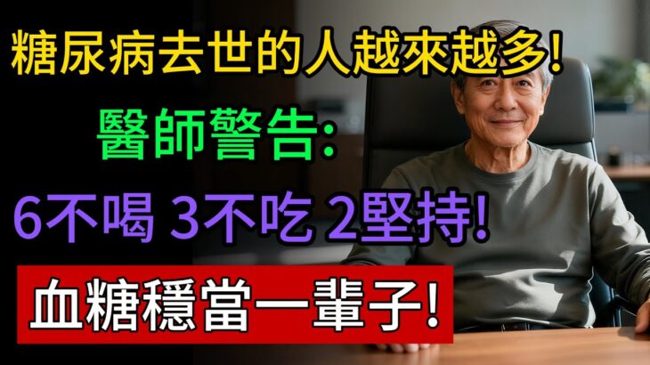 糖尿病必看!做到这“6 不喝、3 不吃、2 坚持”，不花一分钱，血糖稳如泰山!#糖尿病 #人生經驗 #百科密碼 #科普