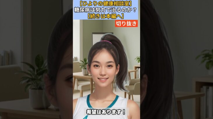 【シニア・60代】【ひよりの健康相談室】#34-4「糖尿病は努力で治る」は嘘！65歳男性に教える「薬に頼ってでもコントロールすべき」深刻な理由と合併症の恐怖