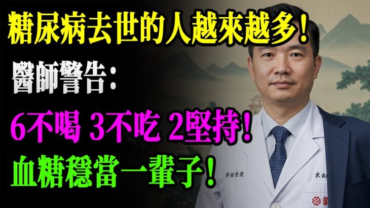 糖尿病人一定要看！只要照著這「6不喝、3不吃、2堅持」做，不花一分錢，血糖竟然穩得讓醫生都驚訝！