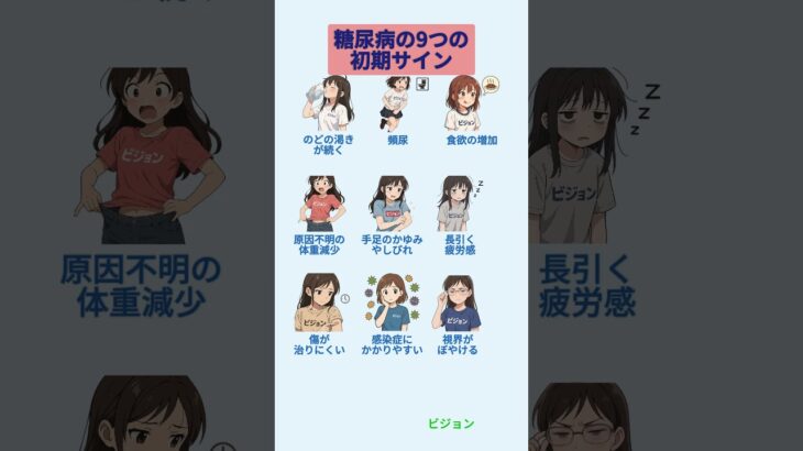 糖尿病の9つの初期サイン