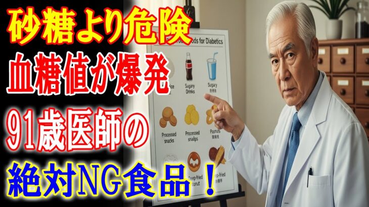 91歳医師が警告！糖尿病患者が絶対に避けるべき危険食品5選