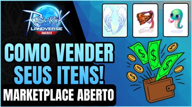 🔥 COMO VENDER ITENS NO RAGNAROK LANDVERSE! Marketplace ABERTO + NFT Passo a Passo