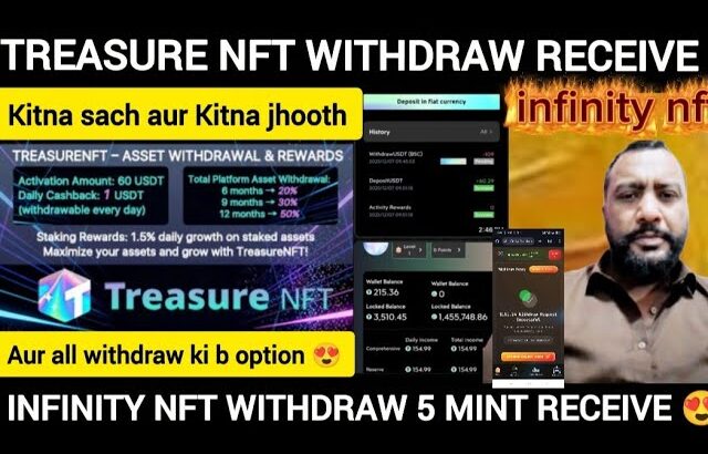 December 10, 2025 treasure nft withdraw receive? Kitna sach aur Kitna jhooth..aur all withdraw ki