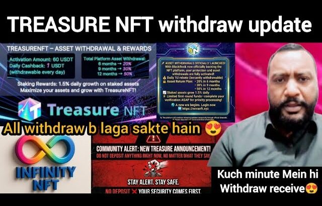 December 8, 2025 treasure NFT withdraw update?. Kuch minute mai hi withdraw receive 😍