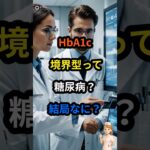 HbA1c 境界型って糖尿病なの？結局なに？ #健康診断 #雑学 #生活習慣病 #shorts  #HbA1c #境界型 糖尿病 #糖尿病