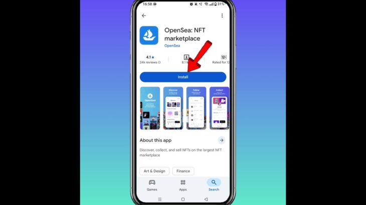 How To Install OpenSea NFT Marketplace App On Android || How To Download OpenSea App #opensea #nft