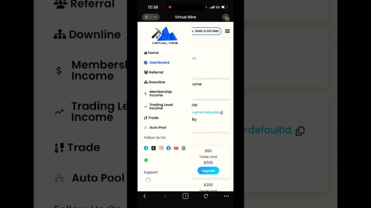 How make id on virtual mine nft #shorts #crypto #bitcoin