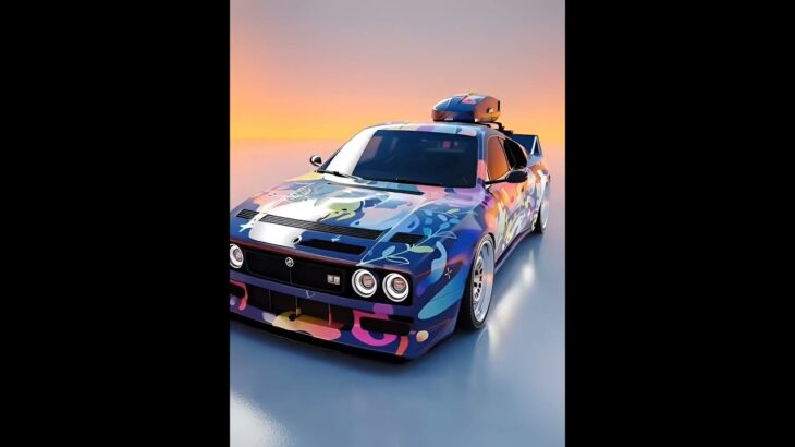 “Insane Lancia Delta S4 Widebody – Khyzyl Saleem NFT Art Car Render #edit #automobile #shorts #cars
