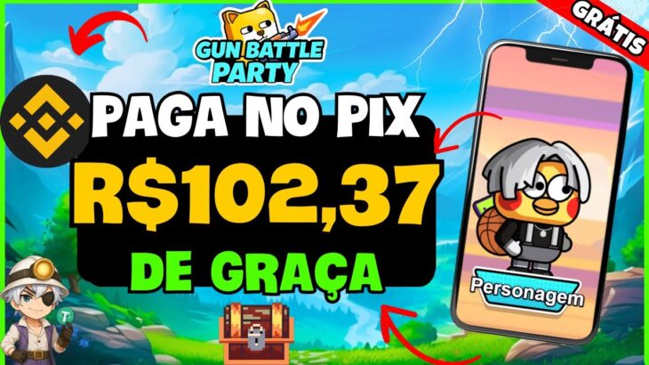 🔥 JOGO NFT GRÁTIS MOBILE – PAGANDO no PIX ! Como GANHAR no GUN BATTLE PARTY – JOGO FREE TO PLAY