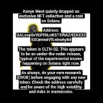 Kanye West quietly dropped an exclusive NFT collection and a coin on  Solana #memes #kaney #nft #ye