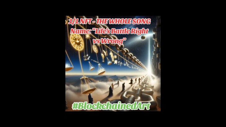 NFT 1/1 – Life’s Battle Right vs Wrong #nft