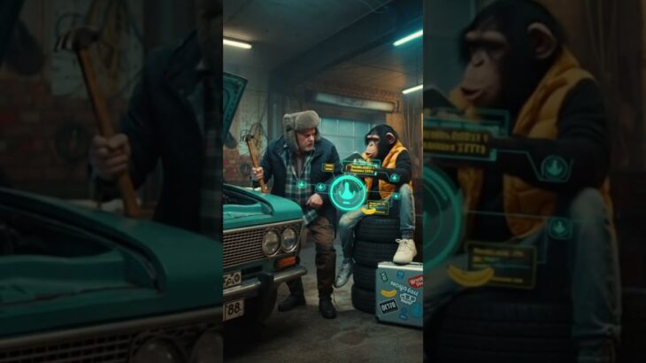 Дед и Обезьяна: Гараж в Крипто-Сети! 🐒💰 (Юмор про NFT и Web3)