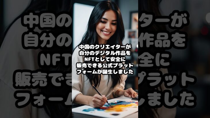 『トレンドニュース』中国国内初のデジタルアートNFTマーケットがローンチ #short #気になるニュース #報道番組