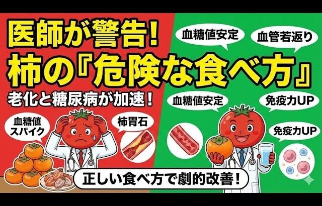 【警告】柿を毎日食べるとどうなる？糖尿病専門医が教える驚きの変化と「NGな食べ方」