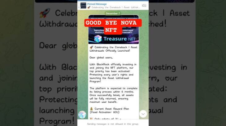 NOVA NFT SCAM 🥲 #trendingshorts #sadstatus #tresurenft