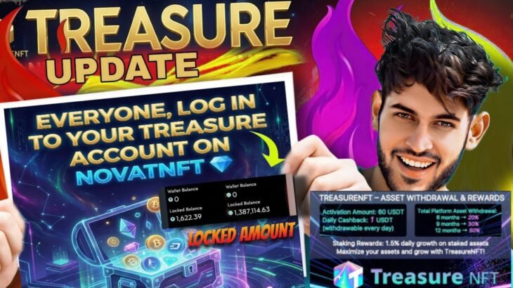 NOVA NFT Today Big official Updates Full discuss | Withdrawal start TreasureNFT Update Today #viral