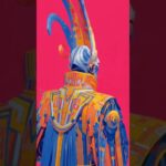 Neon Pop Art Cyber Priest #ai #aiart #aivideo #nft #shorts #mrbeast
