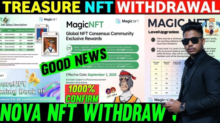 Nova Nft Withdrawal Today 🔴 treasure fun withdrawal | treasure nft latest update|treasure nft update