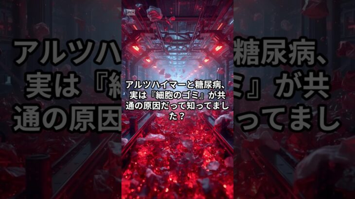脳がゴミ屋敷に！？アルツハイマーと糖尿病の「意外な共通点」 #Shorts