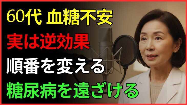 糖尿病を遠ざける食習慣TOP3、今日から変わります | 健康 | 血糖 | 食事 | 老後 | オーディオブック