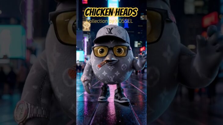 The 3D NFT Collection Everyone Is Obsessing Over 🤯🐔#chickenheads #nft #3dart