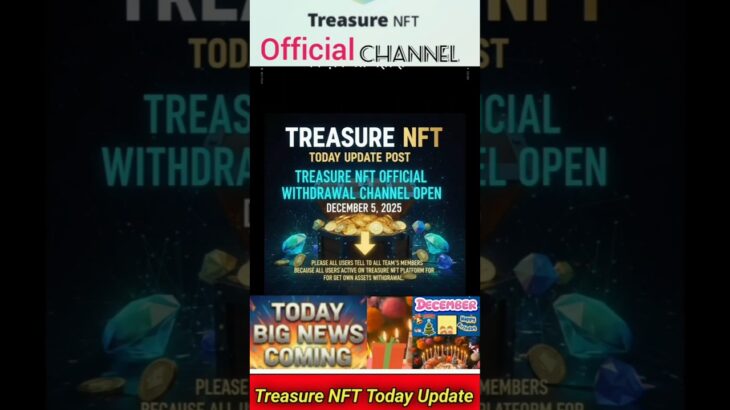 Today  Treasure NFT official big news 😱❤️#nft #short #viral #everyone #like #shere