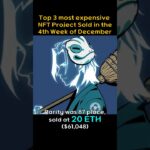 Top 3 most expensive NFT Project sold in the 4th week of December #BAYC, #CRYPTOPUNKS, #AZUKI