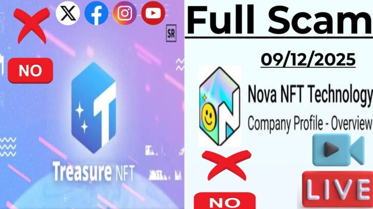 🚨Treasure NFT 🛑And 🛑NovaNFT Full Scam 🚨