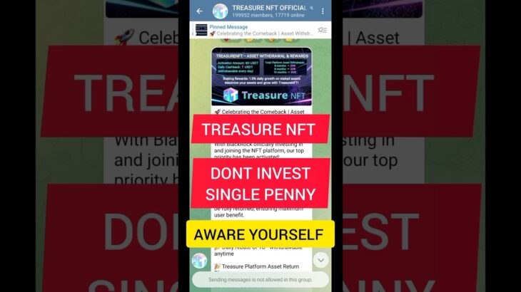 Treasure NFT Don’t Deposit || Aware Yourself Wait For More Clarity @manu_chhina