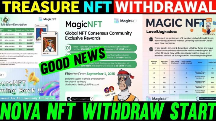 Treasure NFT Withdrawal 🥳| Treasure FUN New Update Today | Treasure Nft Withdrawal Update