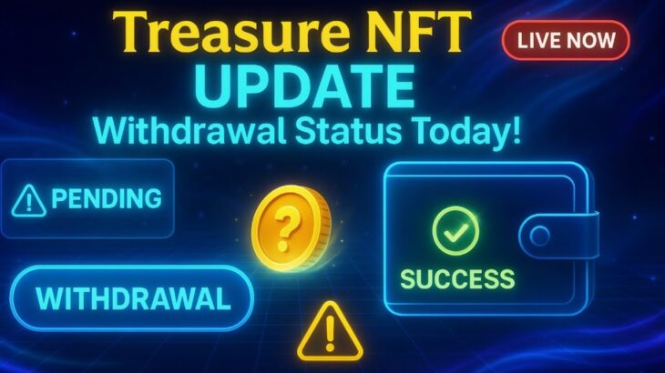 Treasure NFT Withdrawal Update Today | क्या पैसे मिल रहे हैं? पूरा सच |Treasure NFT Latest News 2025