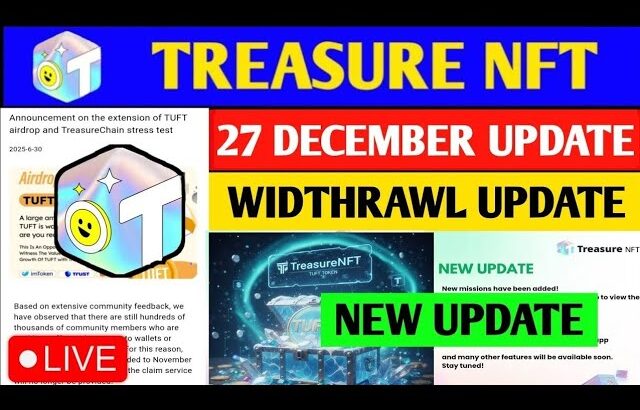 Treasure Nft App Withdrawal Update | Treasure Nft News | Treasure Nft |Treasure Nft App Real Or Fake