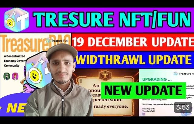 Treasure Nft Withdrawal Process😱 | Treasure Fun Withdrawal | Treasure Nft New Update |Account verify