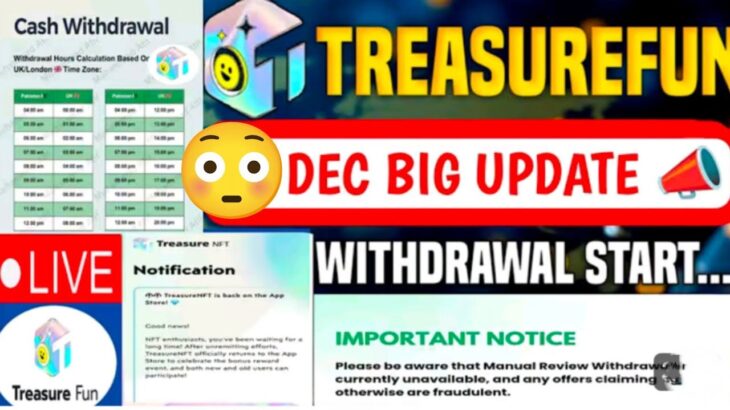 Treasure nft//Nova nft new withdrawal update today 😳 ACCOUNT Activation Amount 60 USDT😱 #treasurenft