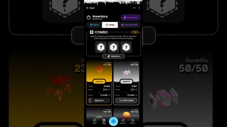 VOXEL PLAY TO EARN UYGULAMASINDA  NFT OLUŞTURDUM