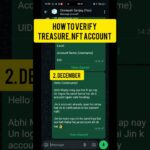 ll 2 December.. Account verification of TRESURE NFT ll#treasure