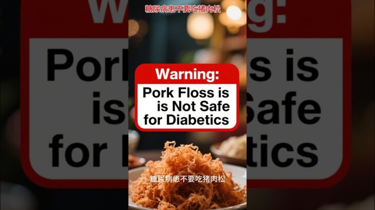 糖尿病患要少吃猪肉松 pork floss is not safe for diabetics