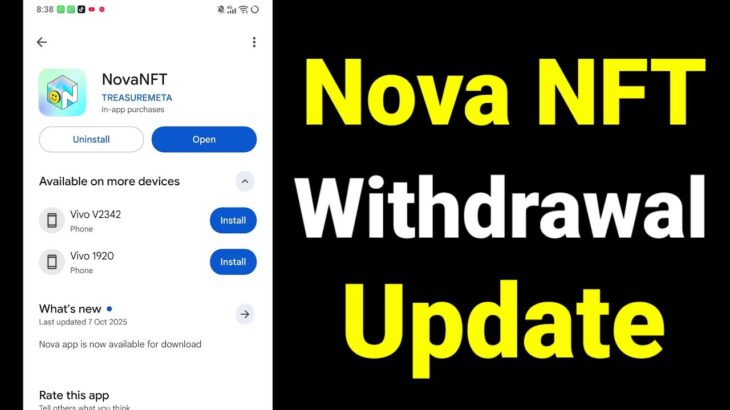 treasure nft new update today android urdu | nova nft new update today 1 December