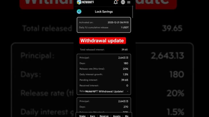 treasure nft withdrawal update//Nova withdrawal update/good news/#tresurenft😱😔