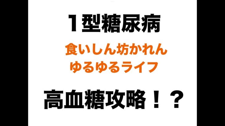 【１型糖尿病】ゆるゆるトーク 高血糖攻略！？