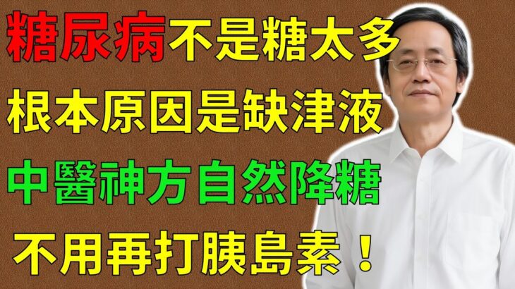 倪海廈：糖尿病不是糖太多，根本原因是缺津液！中醫神方自然降糖，不用再打胰島素！#倪海廈#倪師#養生 #中醫 #中醫調理#中醫食療 #中醫養生 #健康養生
