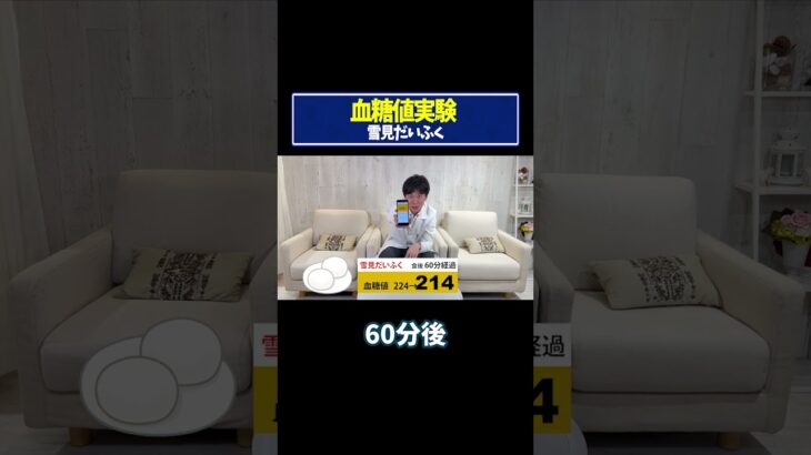 【血糖値実験】雪見だいふく！糖尿病専門ドクターが血糖値の変化を徹底検証！